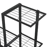 thumbnail of vidaXL Blumenständer auf Rollen 94,5x25x92,5 cm Schwarz Metall