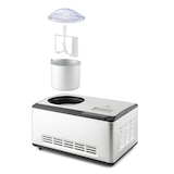 thumbnail of Dolce Bacio Smart Eiscremebereiter Yogurtmaker Kompressor 2 Liter WiFi Touch EdelstahlSilber