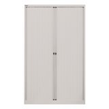 thumbnail of BISLEY Rollladenschrank abschließbar in silber Schrank aus Metall Rolladen aus Kunststoff inkl. 4 Einlegeböden