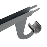 thumbnail of Armario abierto COSTWAY, perchero de pared, extensible de 122 a 244 cm, sistema de almacenamiento DIY, montaje en pared, gris.