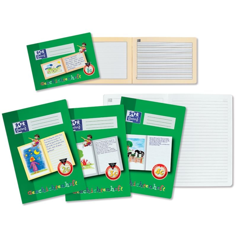 Oxford Schreiblernheft 'Geschichtenheft', Lineatur: 4G