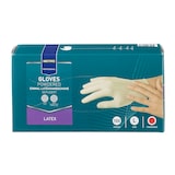 thumbnail of METRO Professional Guantes desechables, látex, empolvados, talla L, blanco, 100 unidades