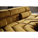 thumbnail of KAWOLA Sofá extra ancho TARA Sala de estar Terciopelo Vintage oro 286x76x143cm (A/A/P)