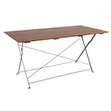 thumbnail of Biergarten Tisch Klapptisch Gartentisch klappbar Akazie Stahl 120x70cm