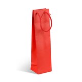 thumbnail of Tasche für 1 Flasche Natural Red aus Kraftpapier Papiergriffe je 200 - Gimex