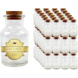 thumbnail of 100x Mini Garrafas de Vidro 60ml com Rolhas de Cortiça - Lembranças para Casamentos, Batizados e Decoração