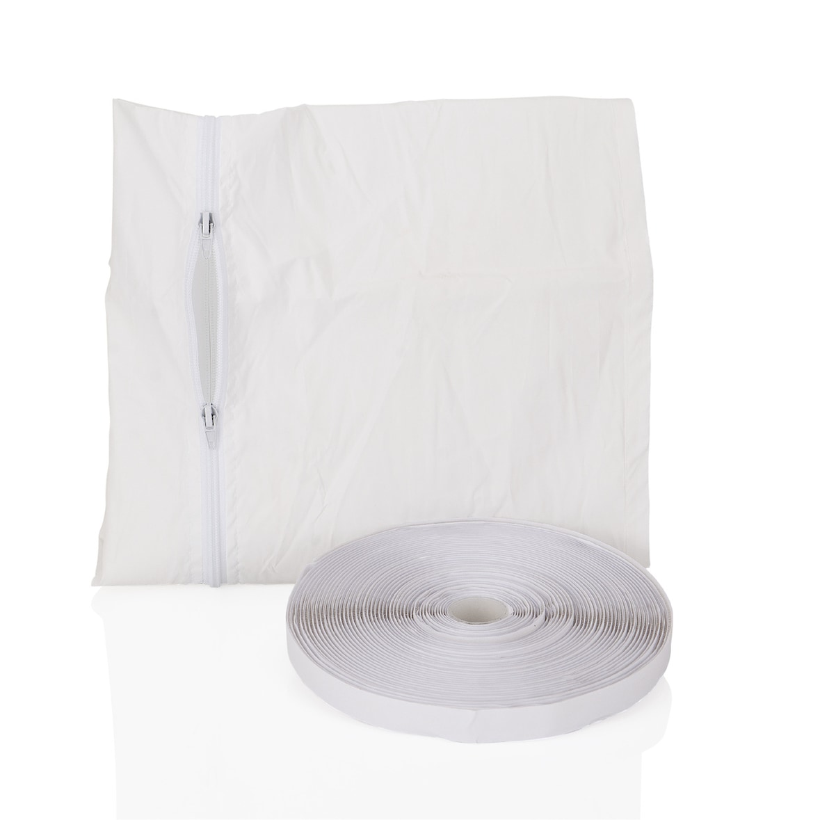 Tarrington House Fensterabdichtungsset, Nylon / Vliesstoff, 3m², geeignet für mobile Klimaanlagen / Abluft-Wäschetrockner, inkl. Dichtungstuch, weiß