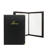 thumbnail of Securit® Speisekarte A4 "Classic" - Schwarz - Kunstleder - 4 Seiten