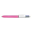 thumbnail of BIC Stylo bille 4 couleurs rétractable Shine. Pointe Moyenne (1,0 mm) - Corps Métallisé Rose