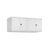 thumbnail of C+P Doppelter Aufsatzschrank Classic PLUS, 4 Abteile, HxBxT 50x120x50cm, Sicherheitsdrehriegel, Verkehrsweiß von PROREGAL
