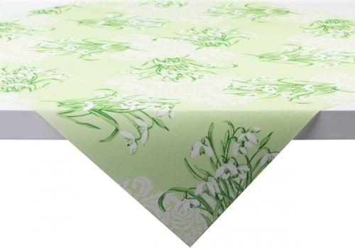 Sovie HORECA Tischdecke Melanie in grün aus Linclass® Airlaid 80 x 80 cm, 20 Stück Hochzeit Frühling Blumen
