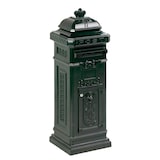 thumbnail of PROREGAL Nostalgischer Säulen-Briefkasten aus Gießaluminium | HxBxT 110x33x36,5cm| Einwurföffnung 28,5x2,5cm | Grün