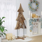 thumbnail of vidaXL Weihnachtsbaum mit Ständer Braun 180 cm Massivholz Teak