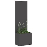 thumbnail of vidaXL Blumentopf mit dekorativem Paneel Schwarz 50 x 140 cm