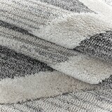 thumbnail of Teppich Wohnzimmer 3D Geometrisch Modern Waschbar Strapazierfähig Esszimmer OEKO-TEX Grau 60x110 cm Gekettelt – GENF von Kadima Design