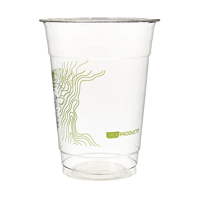 MONOUSO - Bio-Becher aus PLA Green Stripe® 470ml Ø9,6cm (1.000 Stück)