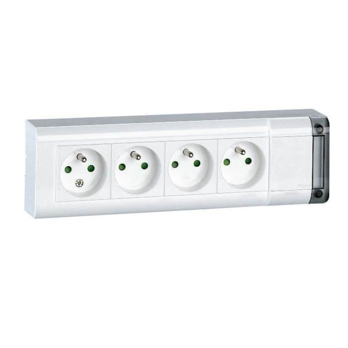 LEGRAND bloc multiprise 4 prises sans cordon