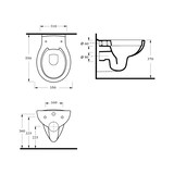 thumbnail of Spülrandlos WC Hänge Wand-WC Tiefspüler Toilette Softclose Deckel WC Sitz