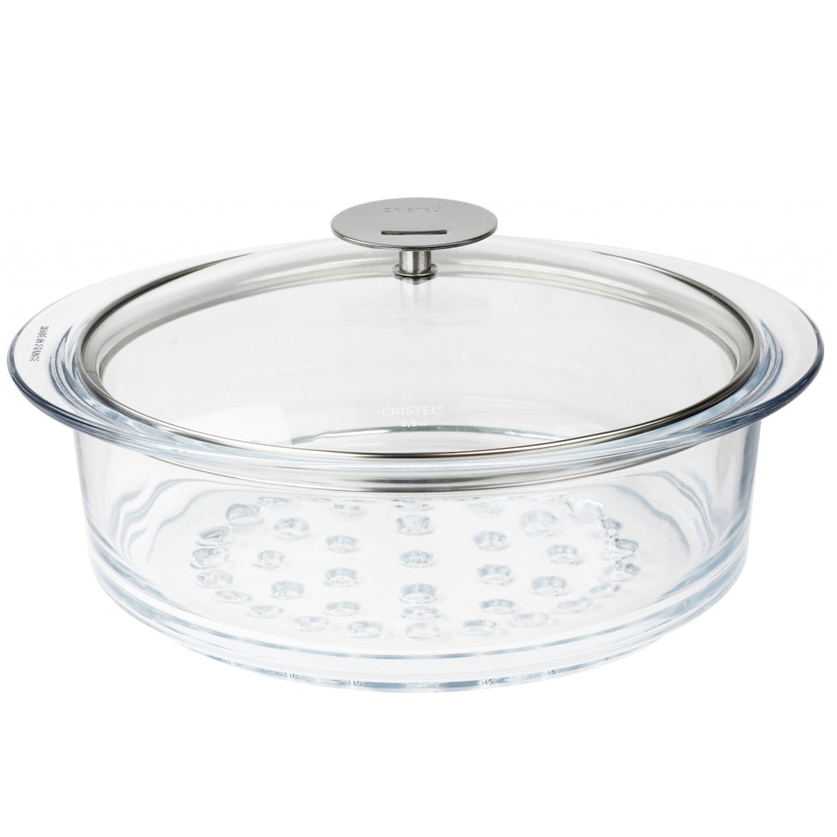 Cuit-vapeur en verre  Ø24cm