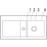 thumbnail of Villeroy&Boch Spülbecken, Küchenspüle Subway 60 Fossil 1000x510mm, Unterschrankbreite 60cm