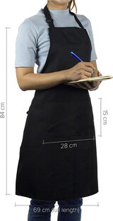 thumbnail of Kochschürze Joejis Schwarze Schürze 3er-Pack Unisex-Kochschürze im Restaurant
