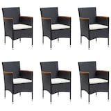 thumbnail of HELLOSHOP26 - Muebles de comedor de jardín con cojines 7 piezas negro 02_0014606