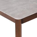 thumbnail of Esszimmertisch HWC-M57, Esstisch, Massiv-Holz Laminat Melamin 160-200x90cm, ausziehbar Beton-Optik, braune Beine
