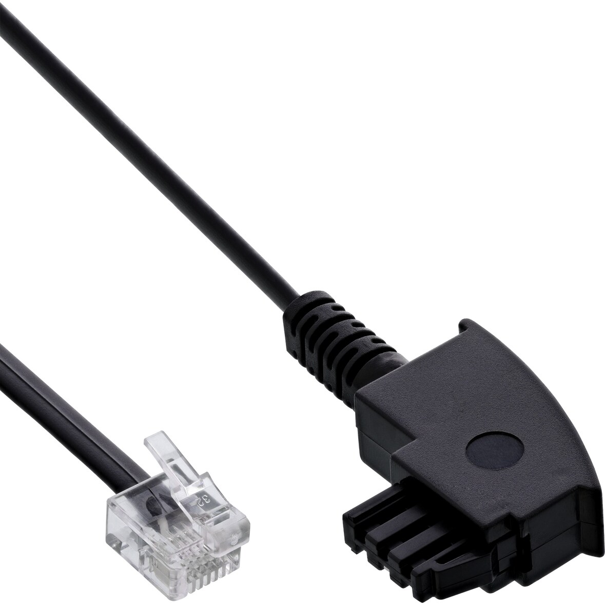 InLine® TAE-F Kabel, für DSL Splitter, TAE-F ST an Western 6/2 DEC ST, 6m