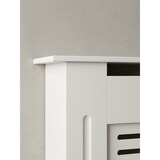 thumbnail of Design Heizkörperverkleidung WL5.745 Weiß Matt Lackiert 112x82x19 cm, Heizungsverkleidung Klein Heizungsabdeckung, Heizkörperabdeckung Holz Lamellen,