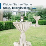 thumbnail of TexDeko Stehtischhusse Premium Creme Ø 90cm mit Schleifenband