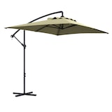 thumbnail of Outsunny parasol excéntrico 294x193 cm sombrilla de jardín con base cruzada y manivela impermeable protección UV sombrilla para terraza patio beige