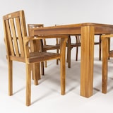 thumbnail of Conjunto de jardín de madera teca, Mesa de 240 cm de largo y 8 sillones apilables, Madera teca grado A,Set sillas y mesa de teka.