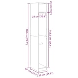 thumbnail of vidaXL Kleiderschrank Artisan-Eiche 30x50x200 cm Holzwerkstoff