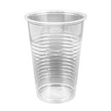 thumbnail of 200 Trinkbecher PP , gerillt, mit Eichstrich, transparent 300 ml, 08158