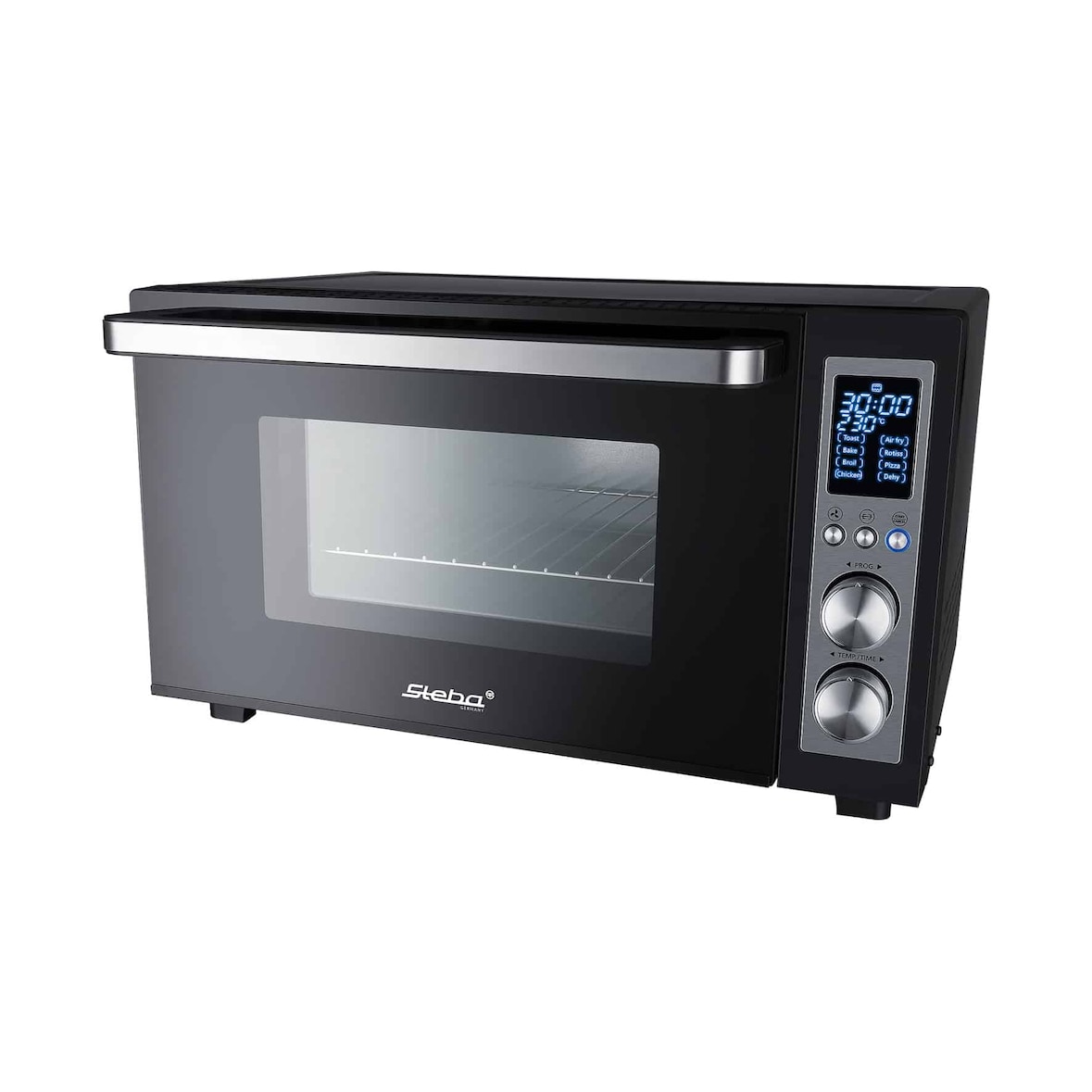 Steba digitaler Air-Fry-Grillbackofen KB E300 mit 8 Automatikprogrammen und Dörrgitter