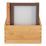 thumbnail of Securit® Portamenù in legno con 2 inserti singoli, visibili 4xA4 – Set da 20