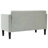 thumbnail of vidaXL Zweisitzer-Sofa Hellgrau 111 cm Samt