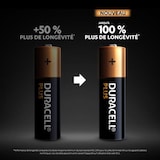thumbnail of DURACELL piles alcalines AA Plus, 1.5 V LR6 MN1500, paquet de 24