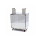 thumbnail of Maxima - Tolva móvil para MAJ-25 MAJ-25SS MAJ-45, acero inoxidable sobre ruedas, excluye cubo de residuos, 66x50.5x71 cm