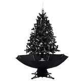 thumbnail of Schneiender Weihnachtsbaum mit Schirmfuß Schwarz 140 cm PVC