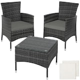 thumbnail of tectake Conjunto de ratán Luzern con 4 fundas  gris - 402864