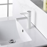 thumbnail of Mitigeur salle de bain blanc mat - Collection Milos