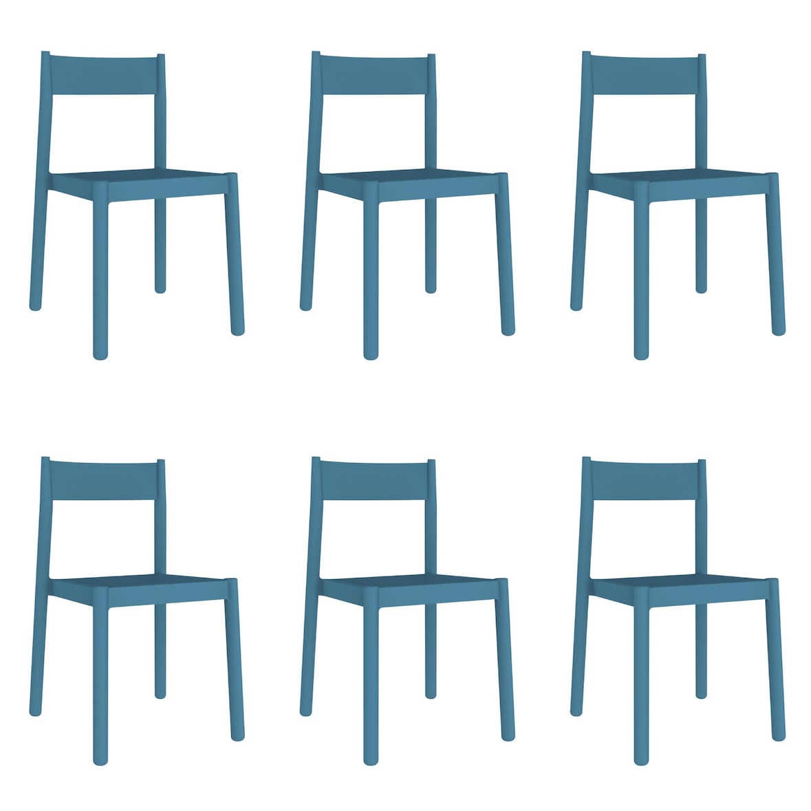 garbar DANNA Cadeira Interior, Exterior Set 6 Azul Antigo