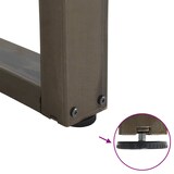 thumbnail of vidaXL Couchtischbeine V-Form 2 Stück Naturstahl 60x(30-31,3) cm Stahl