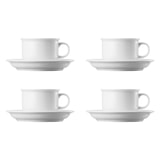 thumbnail of 4 x Kaffeetasse 2-tlg. - THOMAS TREND - Dekor Weiß - 1 Set