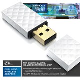thumbnail of CSL AC450 WLAN Dual Band Stick | 433 MBit/s | 2,4 GHz / 5 GHz | bis zu 433 MBit/s/WLAN-Standards 802.11ac