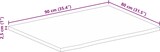 thumbnail of vidaXL Tischplatte 90x80x2,5 cm Baumkante Massivholz Raues Mangoholz