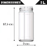 thumbnail of Tarros de Cristal de 1 litro con Tapas de Metal