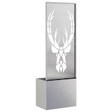 thumbnail of vidaXL Blumentopf mit dekorativem Paneel Silber 50 x 140 cm Edelstahl