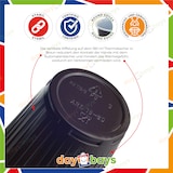 thumbnail of DayBays 200 Stk. Thermobecher Einweg 180ml Ø70mm braun-weiß Automatenbecher aus PS Automatengängig